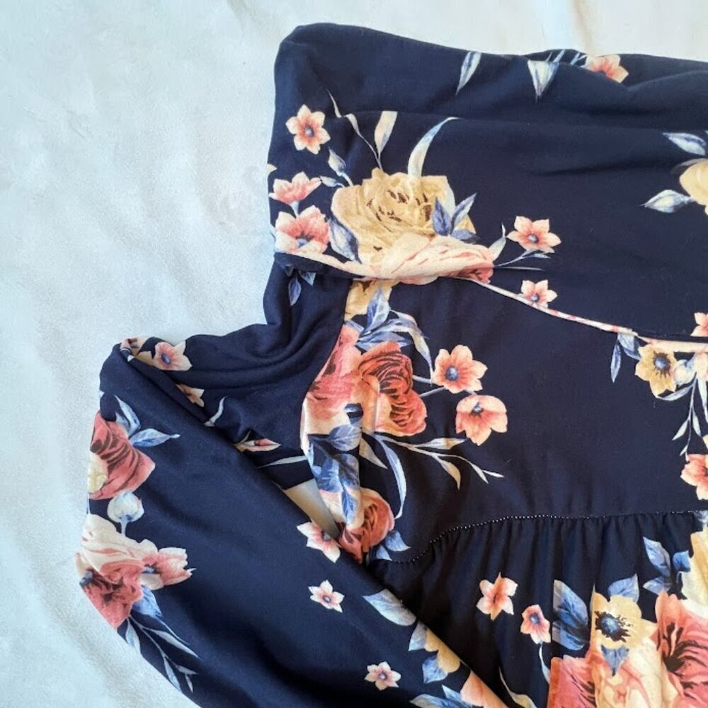 Motherbee Maternity Long Off the shoulder dress XL NWT